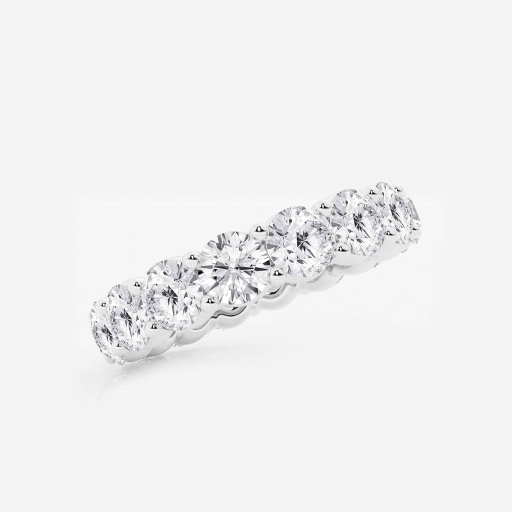 GWA005 - Additional Image 1 for  5 ctw Shared Prong Round Lab Grown Diamond Eternity Band - 4.7mm Width