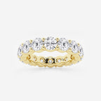 GWA005 - 5 ctw Shared Prong Round Lab Grown Diamond Eternity Band - 4.7mm Width