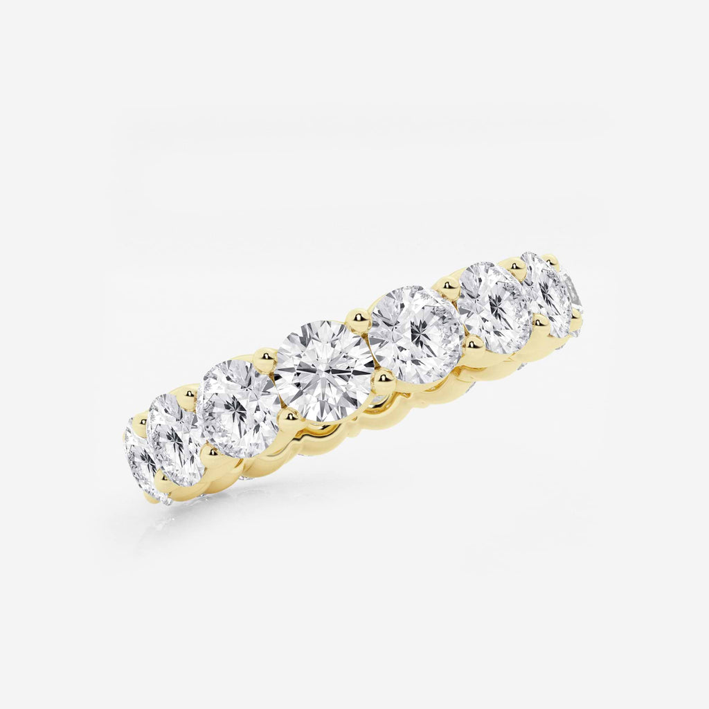 GWA005 - Additional Image 1 for  5 ctw Shared Prong Round Lab Grown Diamond Eternity Band - 4.7mm Width