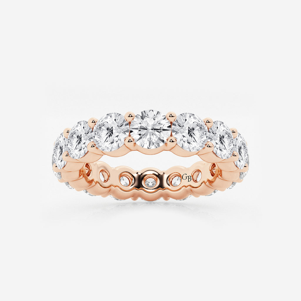 GWA005 - product video for 5 ctw Shared Prong Round Lab Grown Diamond Eternity Band - 4.7mm Width