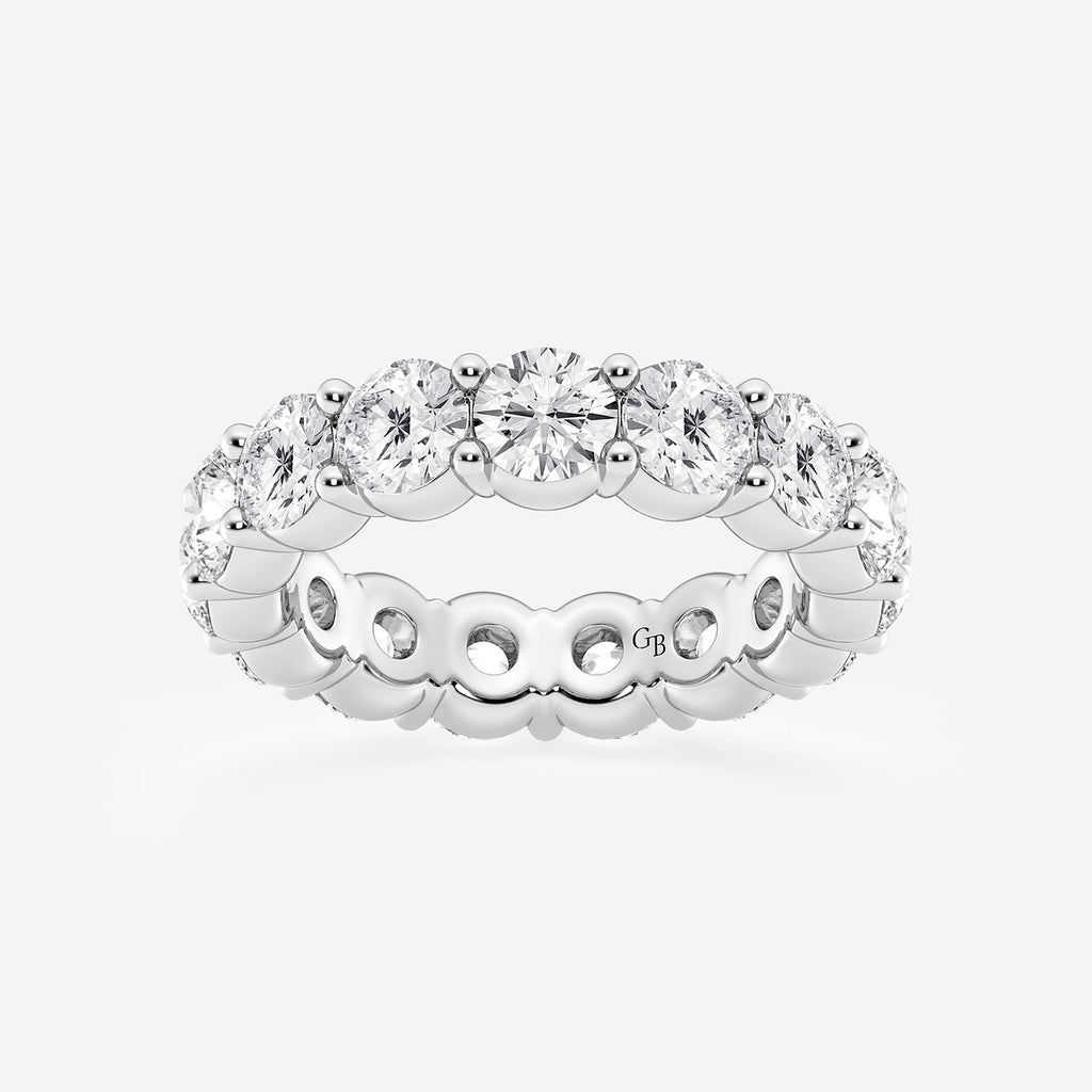 GWA005 - product video for 6 ctw Shared Prong Round Lab Grown Diamond Eternity Band - 4.8mm Width