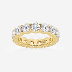 GWA005 - 6 ctw Shared Prong Round Lab Grown Diamond Eternity Band - 4.8mm Width