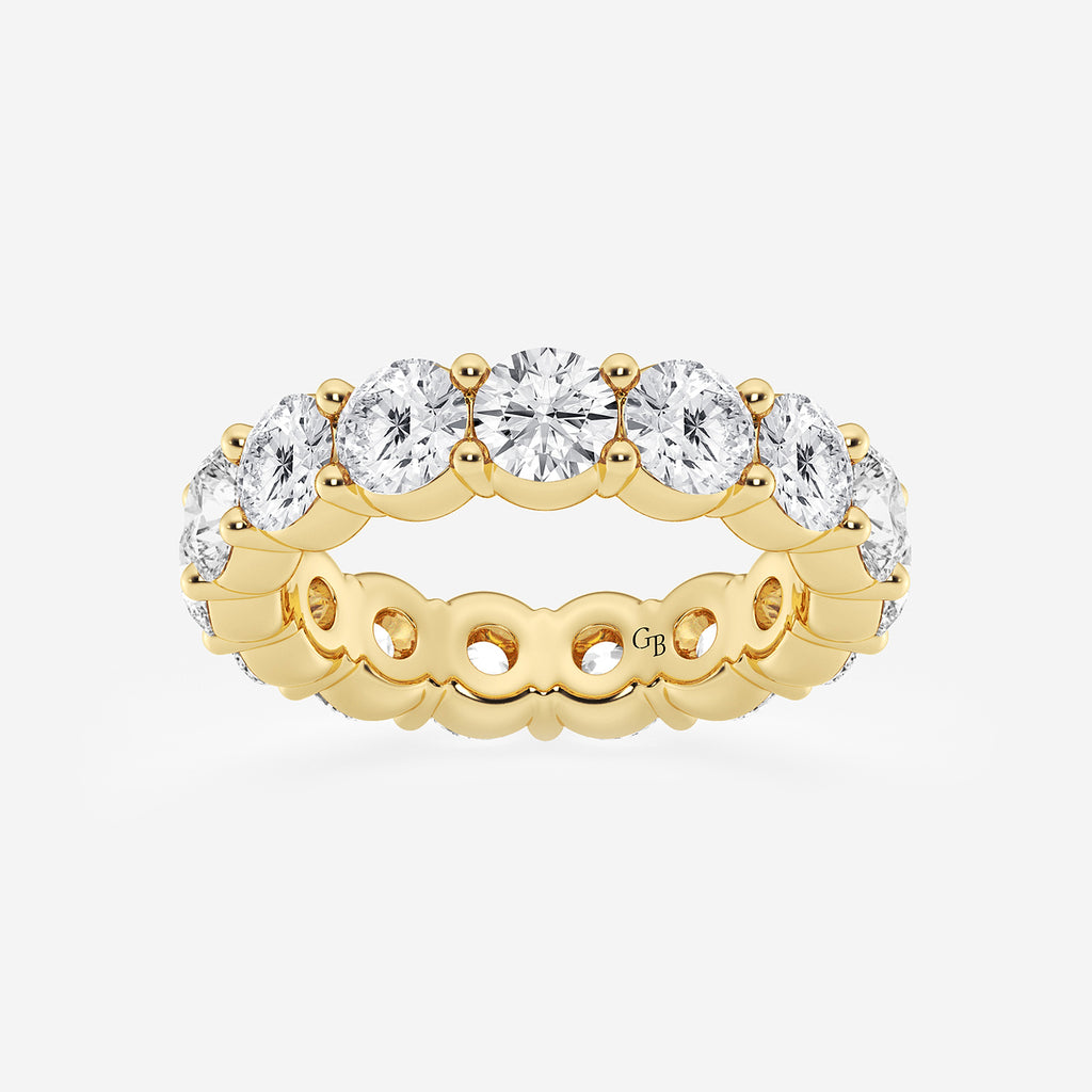 GWA005 - product video for 6 ctw Shared Prong Round Lab Grown Diamond Eternity Band - 4.8mm Width