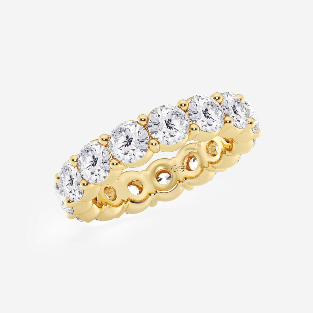 GWA005 - Additional Image 1 for  6 ctw Shared Prong Round Lab Grown Diamond Eternity Band - 4.8mm Width