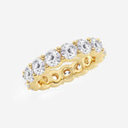 GWA005 - Additional Image 1 for  6 ctw Shared Prong Round Lab Grown Diamond Eternity Band - 4.8mm Width