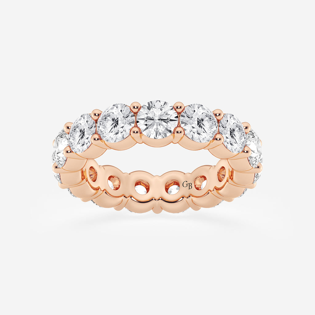 GWA005 - product video for 6 ctw Shared Prong Round Lab Grown Diamond Eternity Band - 4.8mm Width