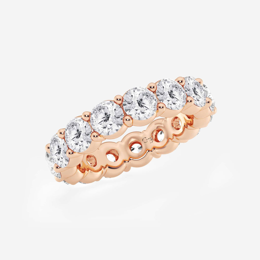 GWA005 - Additional Image 1 for  6 ctw Shared Prong Round Lab Grown Diamond Eternity Band - 4.8mm Width