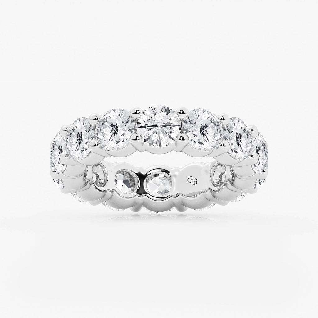 GWA005 - product video for 7 ctw Round Lab Grown Diamond Shared Prong Eternity Band - 5mm Width