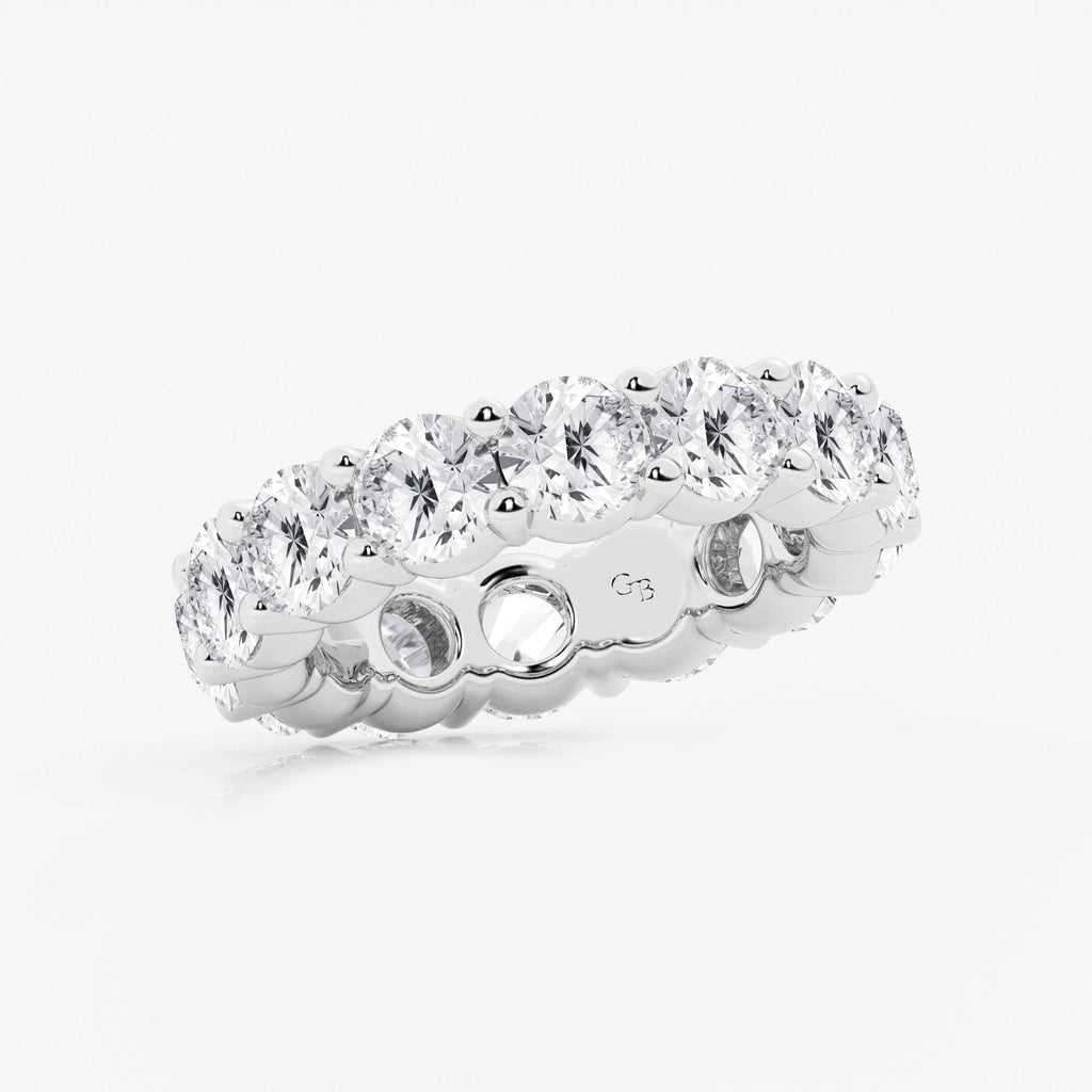 GWA005 - Additional Image 1 for  7 ctw Round Lab Grown Diamond Shared Prong Eternity Band - 5mm Width