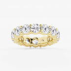 GWA005 - 7 ctw Round Lab Grown Diamond Shared Prong Eternity Band - 5mm Width