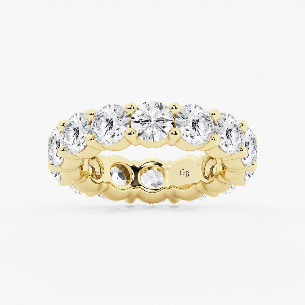 GWA005 - product video for 7 ctw Round Lab Grown Diamond Shared Prong Eternity Band - 5mm Width