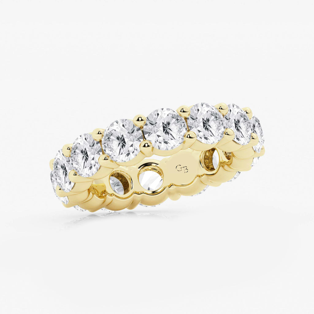 GWA005 - Additional Image 1 for  7 ctw Round Lab Grown Diamond Shared Prong Eternity Band - 5mm Width