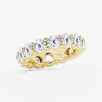 GWA005 - Additional Image 1 for  7 ctw Round Lab Grown Diamond Shared Prong Eternity Band - 5mm Width