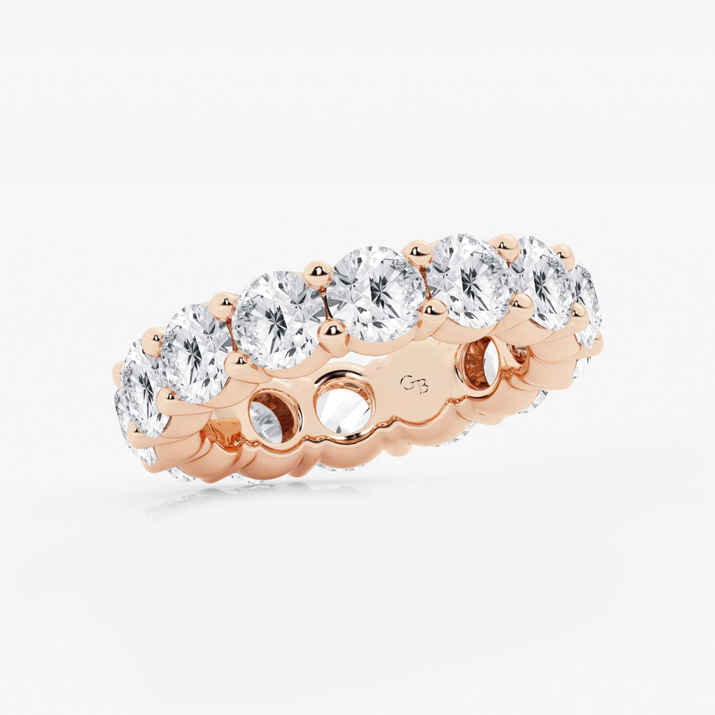 GWA005 - Additional Image 1 for  7 ctw Round Lab Grown Diamond Shared Prong Eternity Band - 5mm Width
