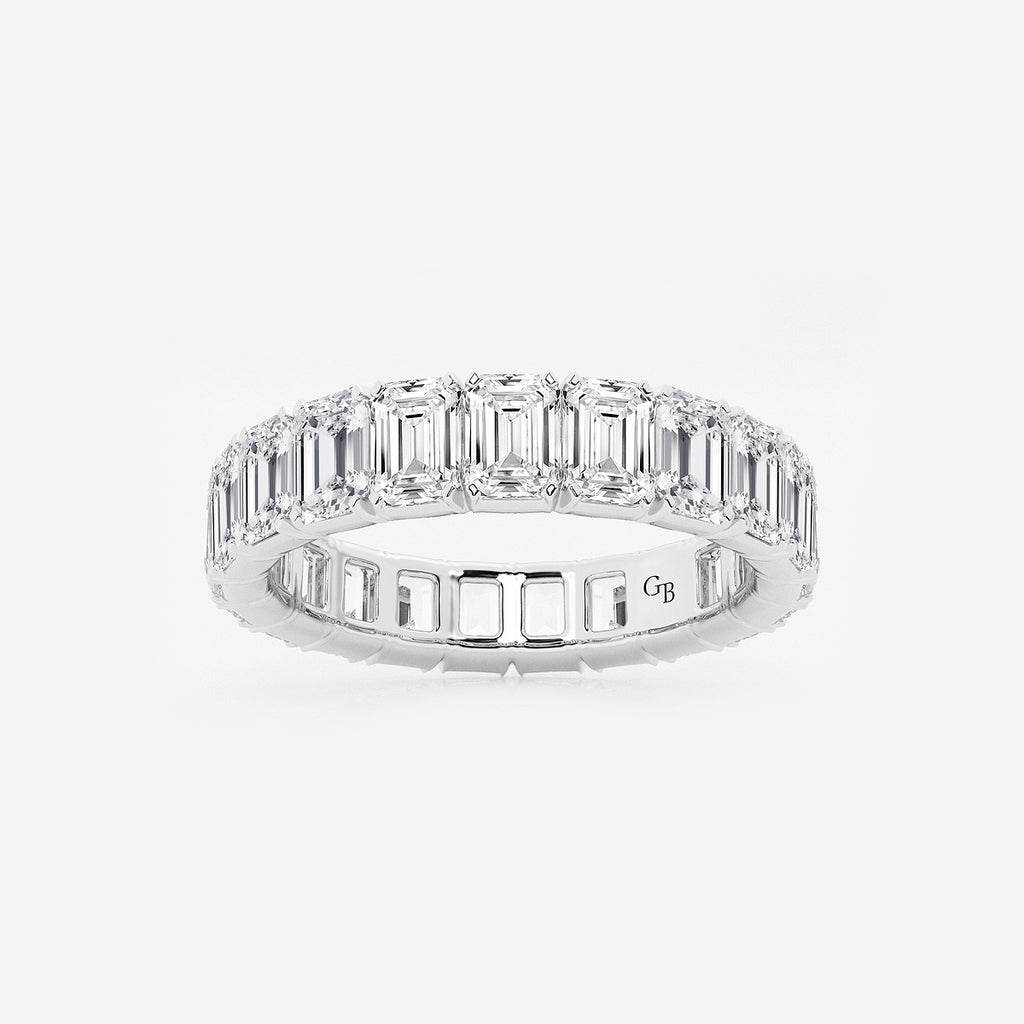 GWA006 - product video for 5 ctw Emerald Lab Grown Diamond Eternity Band - 4.3mm Width
