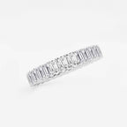 GWA006 - Additional Image 1 for  2 ctw Emerald Lab Grown Diamond Eternity Band - 3mm Width