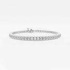 GWA006 - 7 ctw Emerald Lab Grown Diamond Tennis Bracelet - 7 Inches