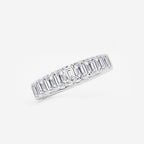 GWA006 - Additional Image 1 for  4 ctw Emerald Lab Grown Diamond Eternity Band - 4mm Width