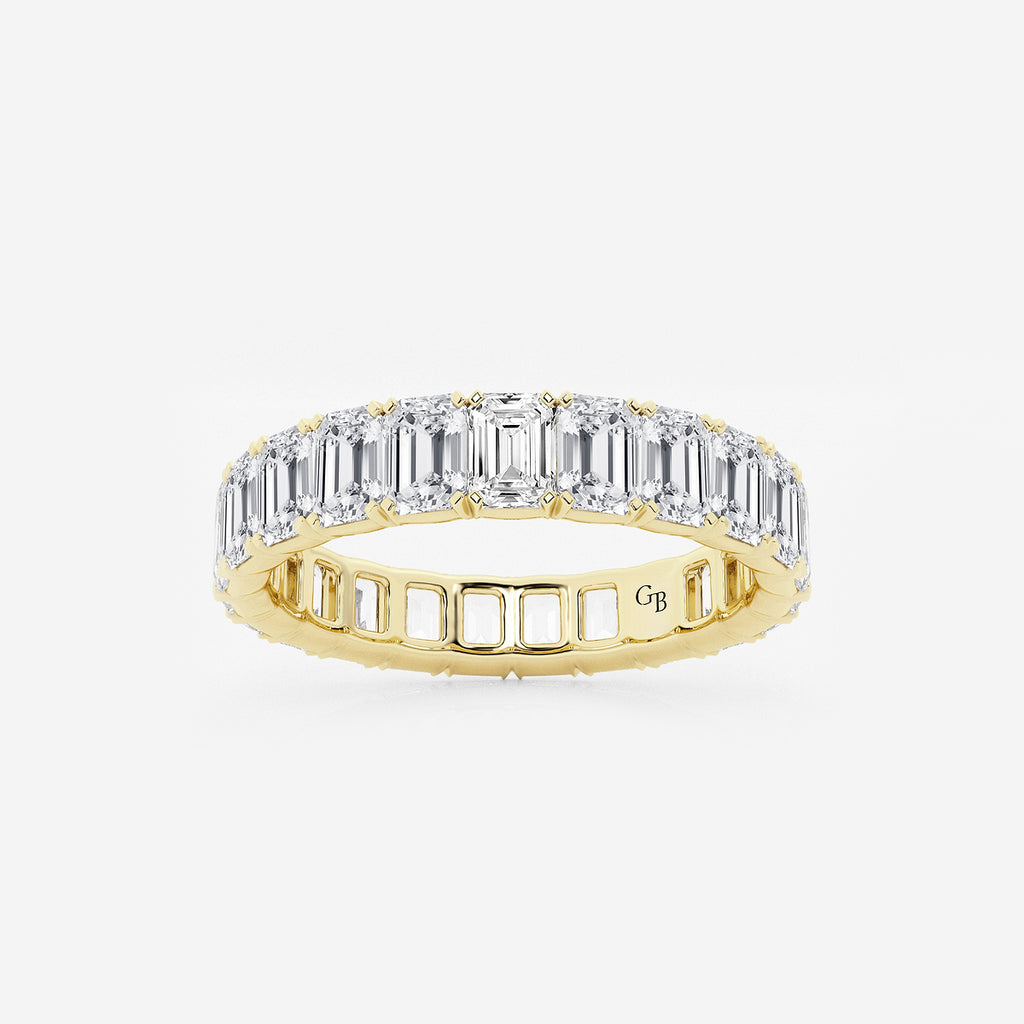GWA006 - product video for 4 ctw Emerald Lab Grown Diamond Eternity Band - 4mm Width