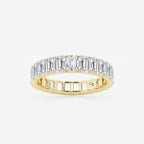 GWA006 - product video for 4 ctw Emerald Lab Grown Diamond Eternity Band - 4mm Width