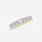GWA006 - Additional Image 1 for  4 ctw Emerald Lab Grown Diamond Eternity Band - 4mm Width