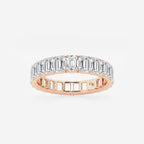 GWA006 - product video for 4 ctw Emerald Lab Grown Diamond Eternity Band - 4mm Width