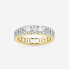 GWA006 - 5 ctw Emerald Lab Grown Diamond Eternity Band - 4.3mm Width