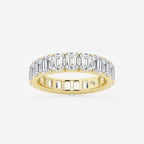 GWA006 - product video for 5 ctw Emerald Lab Grown Diamond Eternity Band - 4.3mm Width