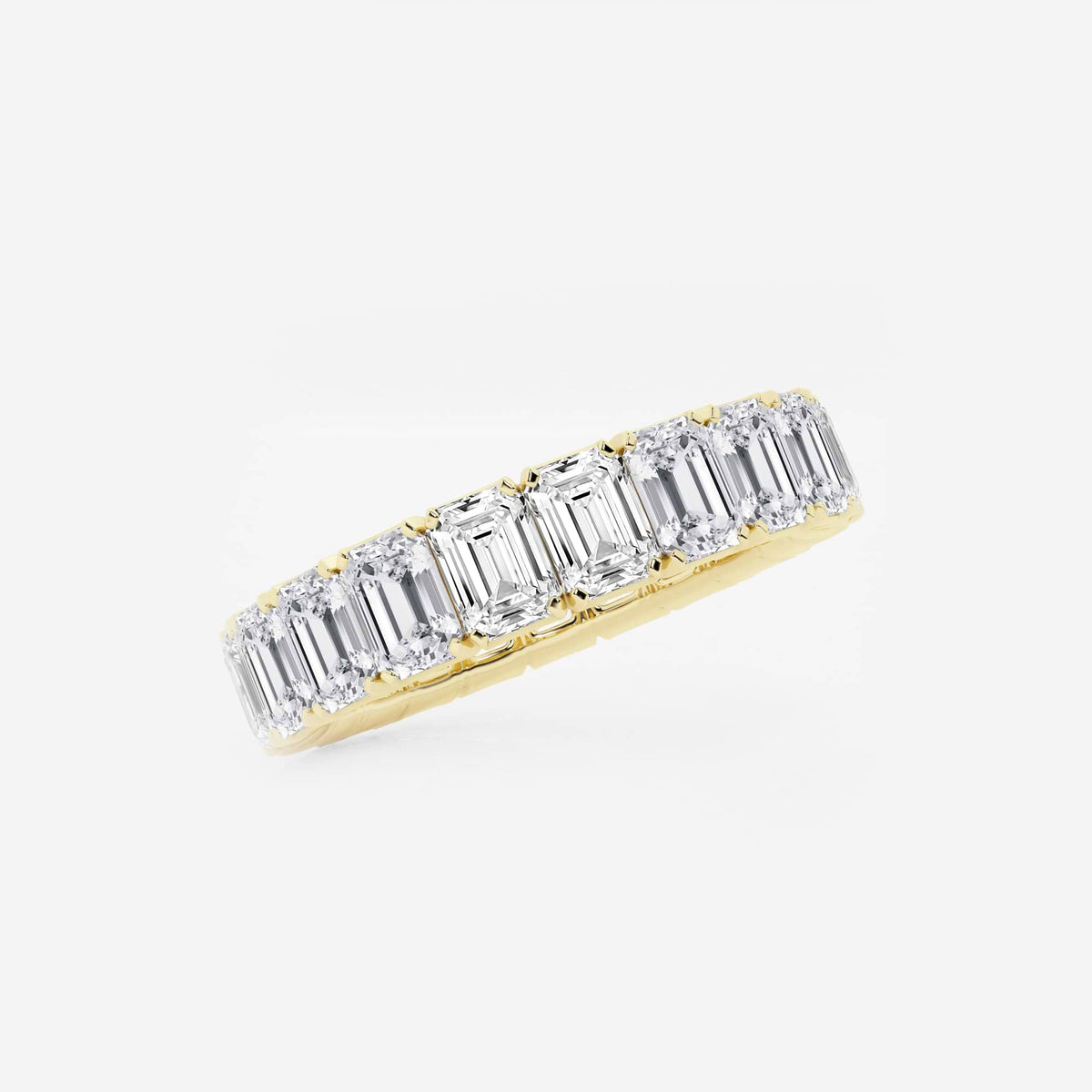 GWA006 - Additional Image 1 for  5 ctw Emerald Lab Grown Diamond Eternity Band - 4.3mm Width