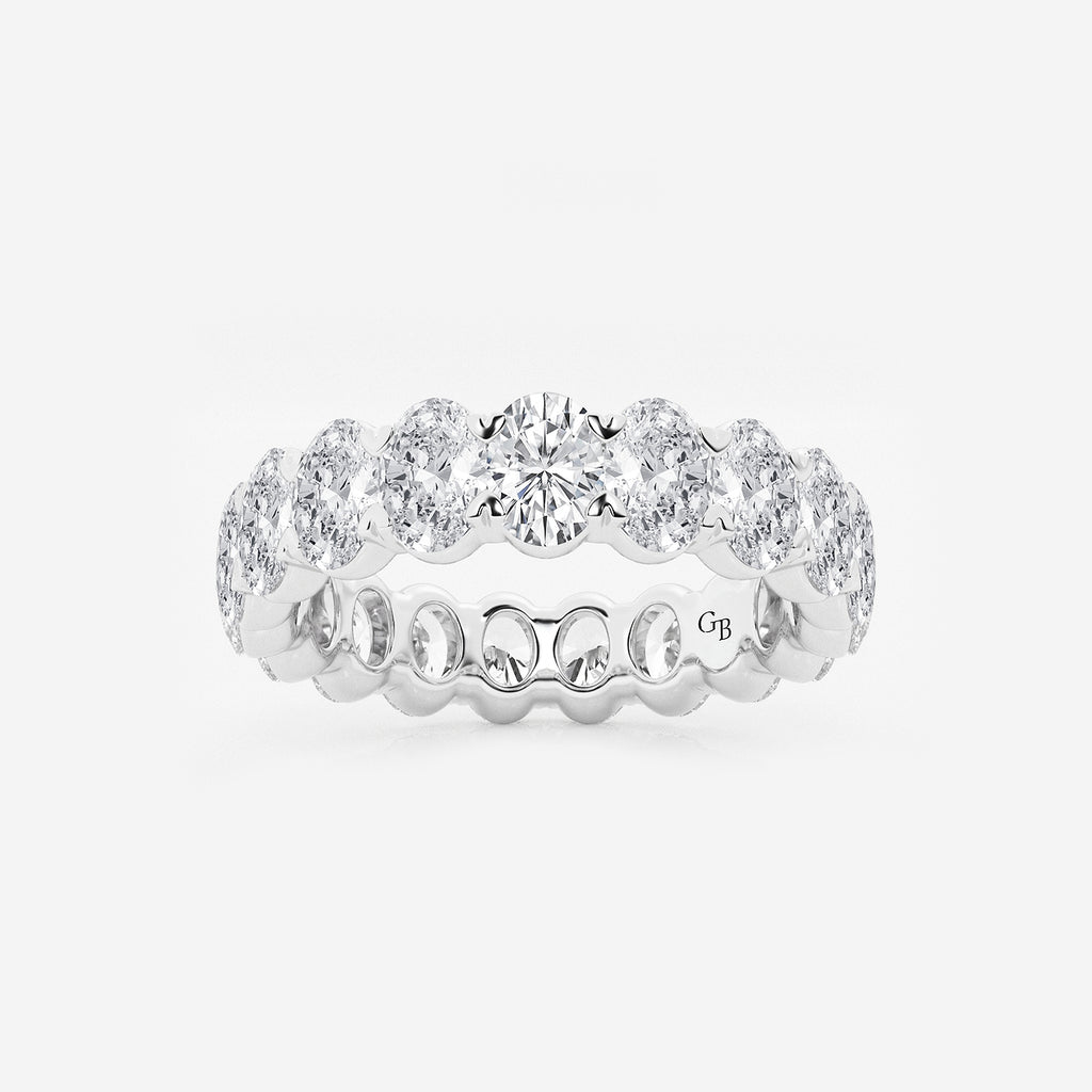 GWA007 - product video for 4 ctw Oval Lab Grown Diamond Eternity Band - 5mm Width