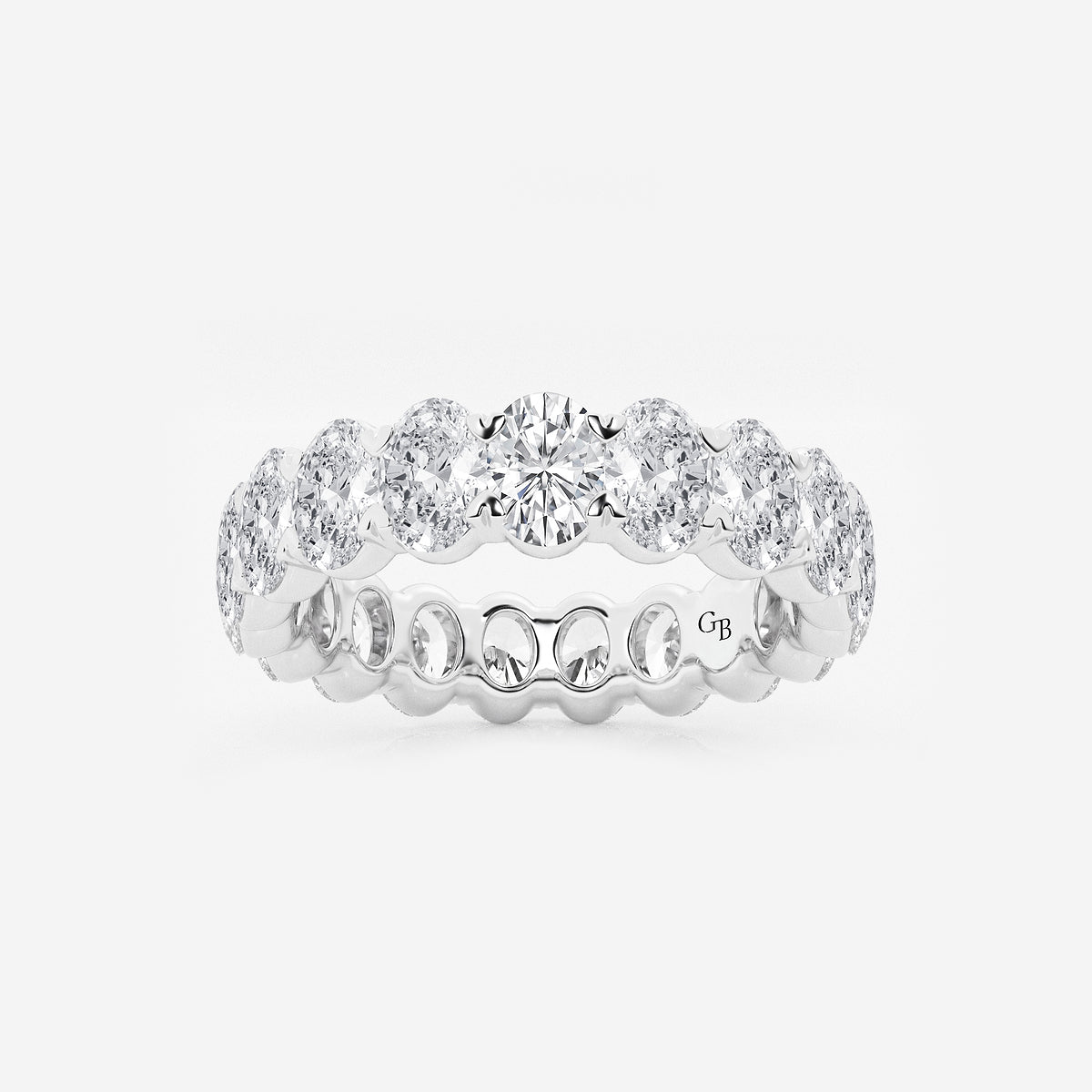 GWA007 - product video for 4 ctw Oval Lab Grown Diamond Eternity Band - 5mm Width