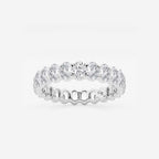 GWA007 - 2 ctw Oval Lab Grown Diamond Eternity Band - 3.7mm Width