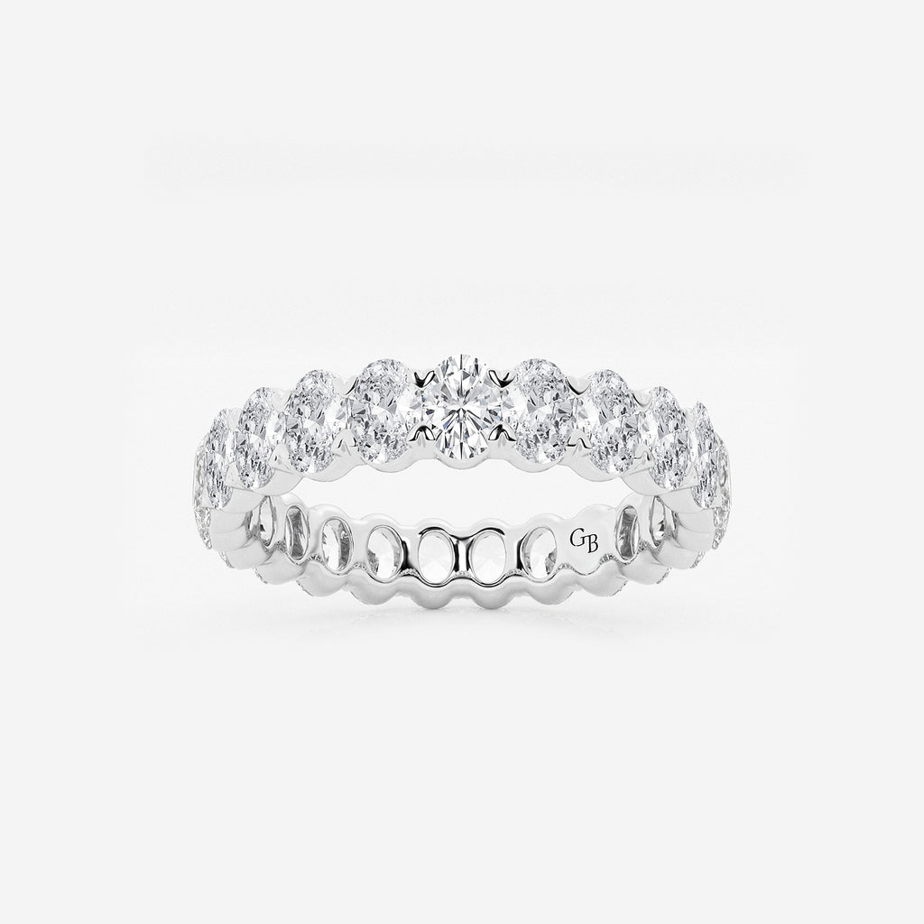 GWA007 - product video for 2 ctw Oval Lab Grown Diamond Eternity Band - 3.7mm Width