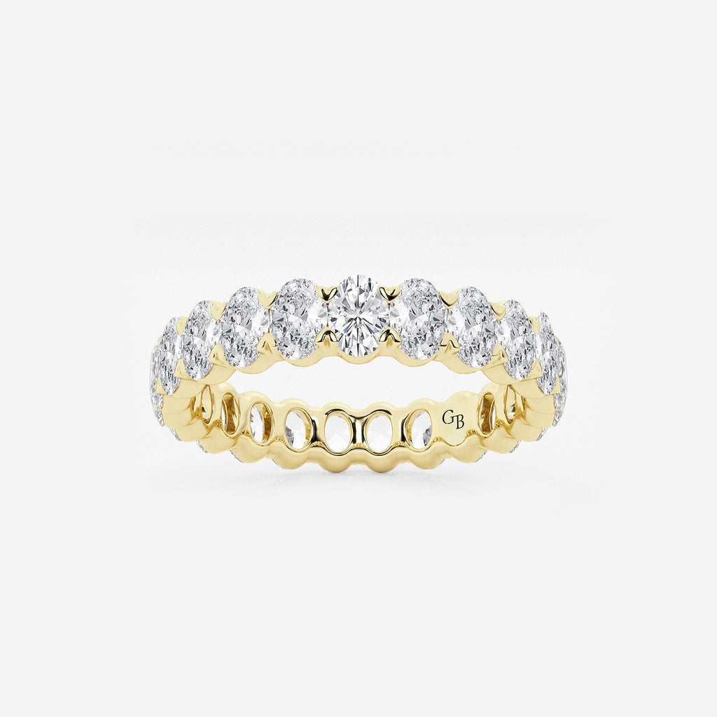 GWA007 - product video for 2 ctw Oval Lab Grown Diamond Eternity Band - 3.7mm Width