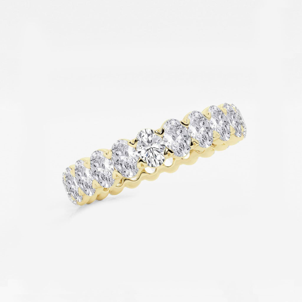 GWA007 - Additional Image 1 for  2 ctw Oval Lab Grown Diamond Eternity Band - 3.7mm Width