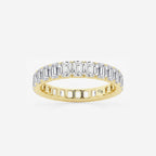 GWA007 - product video for 3 ctw Emerald Lab Grown Diamond Eternity Band - 3.3mm Width