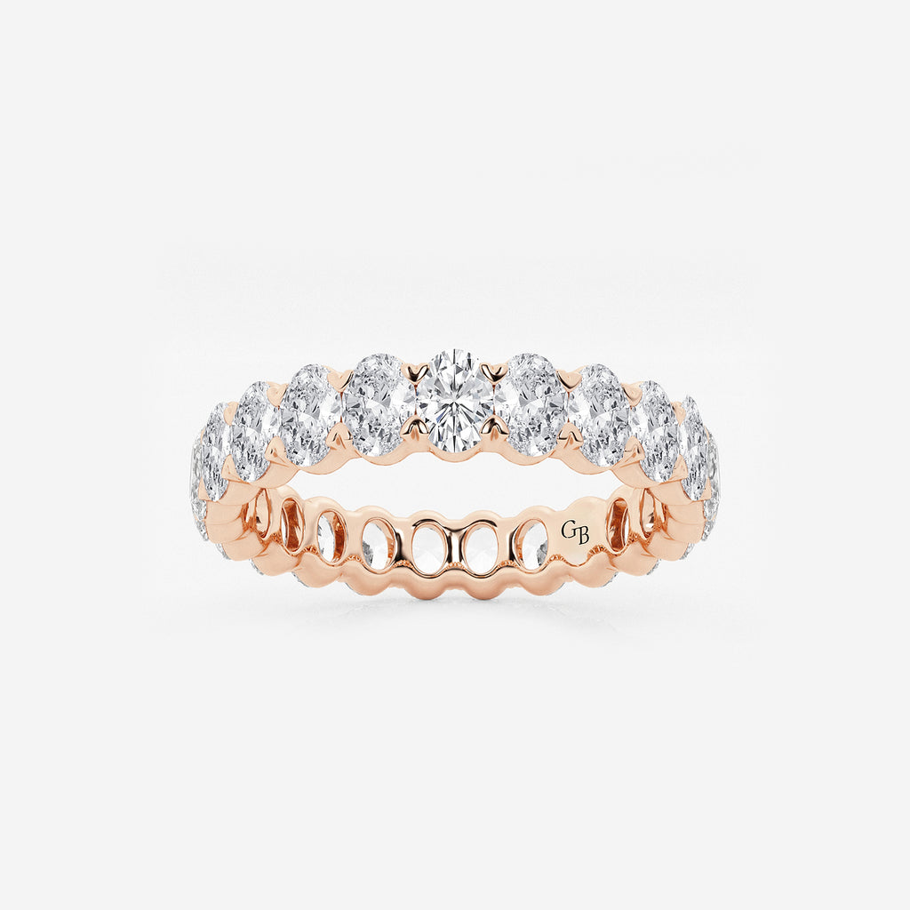 GWA007 - product video for 2 ctw Oval Lab Grown Diamond Eternity Band - 3.7mm Width