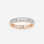 GWA007 - product video for 3 ctw Emerald Lab Grown Diamond Eternity Band - 3.3mm Width