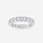 GWA007 - product video for 3 ctw Oval Lab Grown Diamond Eternity Band - 4.3mm Width