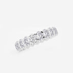 GWA007 - Additional Image 1 for  3 ctw Oval Lab Grown Diamond Eternity Band - 4.3mm Width