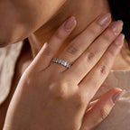 GWA007 - 3 ctw Oval Lab Grown Diamond Eternity Band - 4.3mm Width