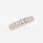 GWA007 - Additional Image 1 for  3 ctw Oval Lab Grown Diamond Eternity Band - 4.3mm Width