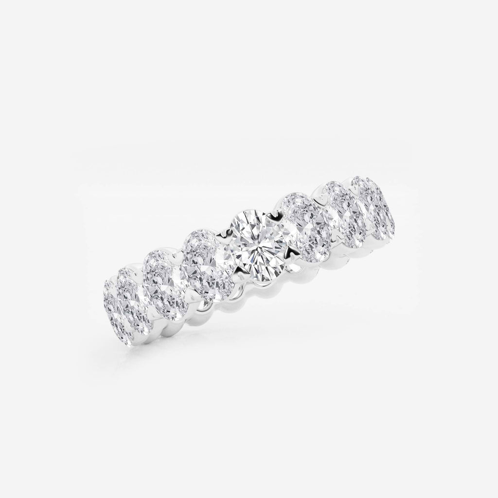 GWA007 - Additional Image 1 for  4 ctw Oval Lab Grown Diamond Eternity Band - 5mm Width