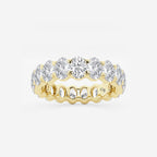 GWA007 - product video for 4 ctw Oval Lab Grown Diamond Eternity Band - 5mm Width