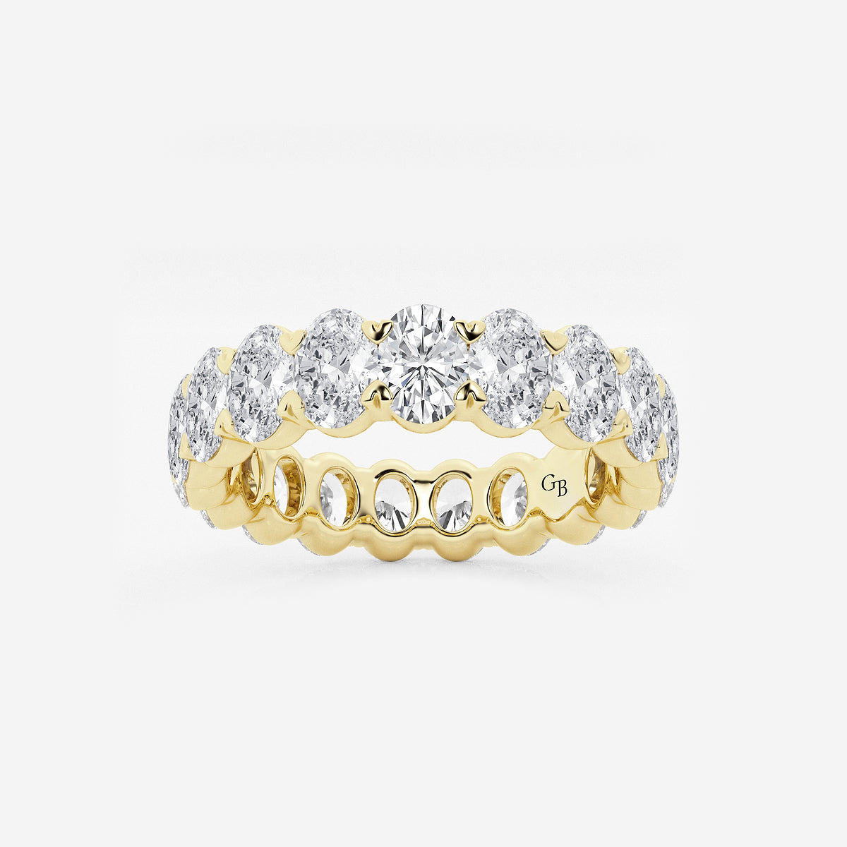 GWA007 - product video for 4 ctw Oval Lab Grown Diamond Eternity Band - 5mm Width
