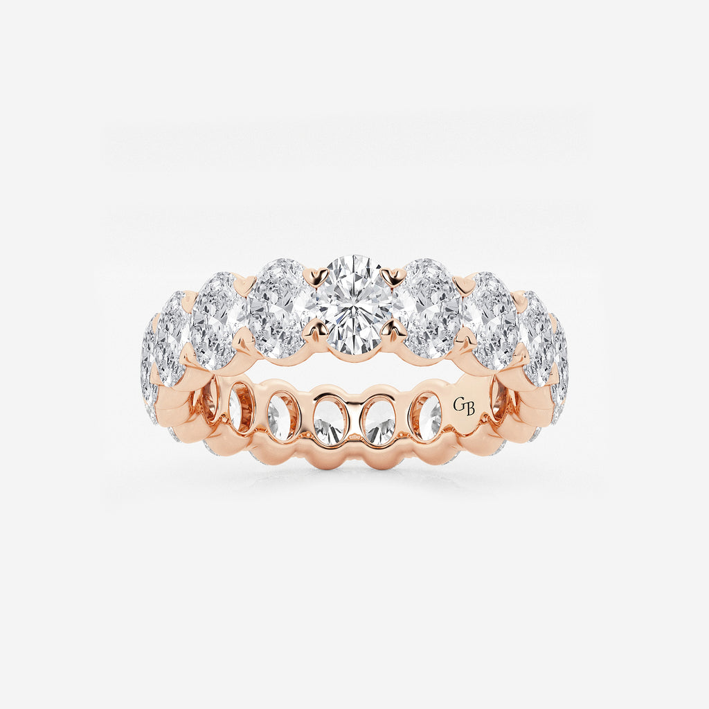 GWA007 - product video for 4 ctw Oval Lab Grown Diamond Eternity Band - 5mm Width