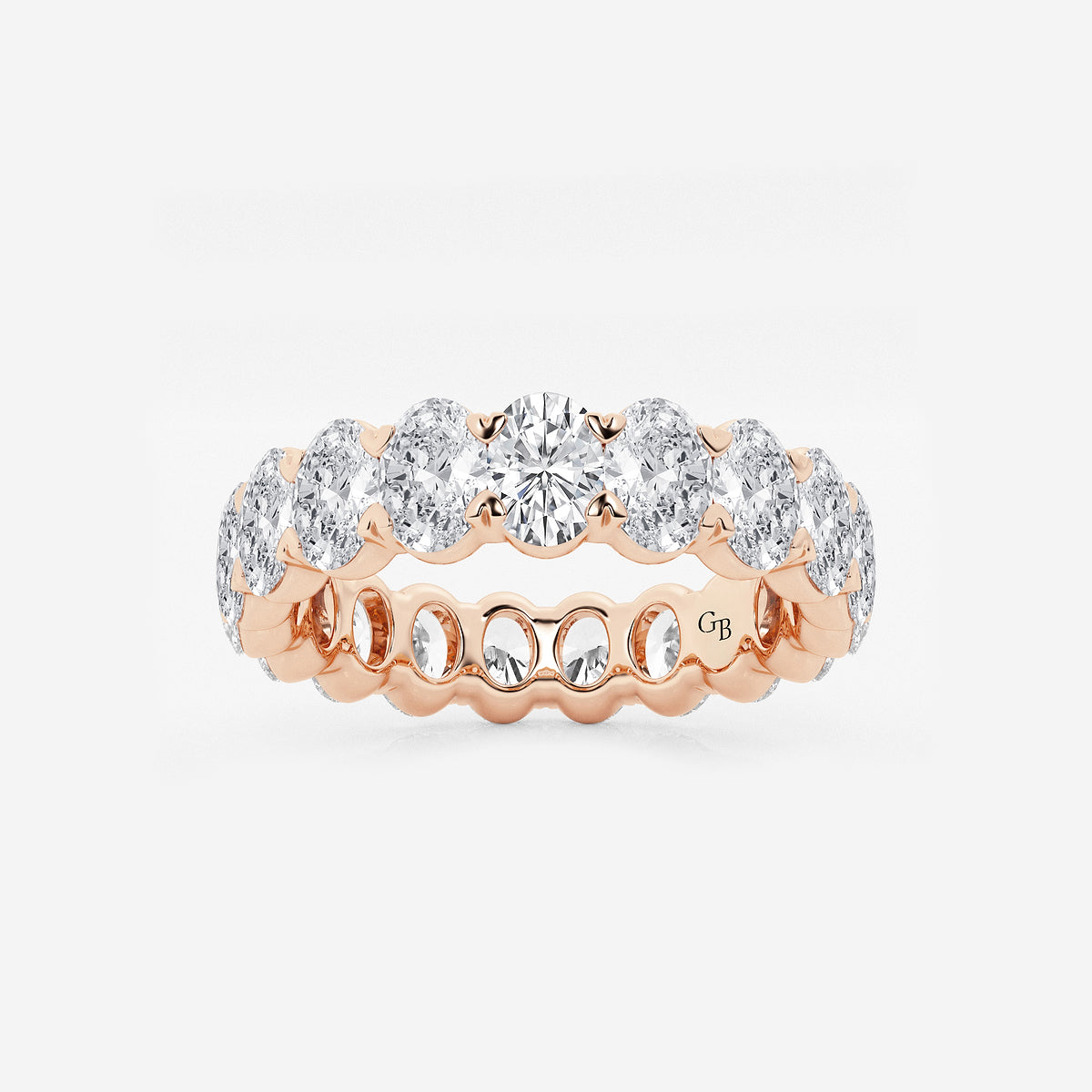 GWA007 - product video for 4 ctw Oval Lab Grown Diamond Eternity Band - 5mm Width