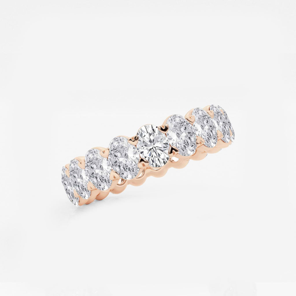 GWA007 - Additional Image 1 for  4 ctw Oval Lab Grown Diamond Eternity Band - 5mm Width