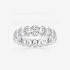 GWA007 - 5 ctw Oval Lab Grown Diamond Eternity Band - 5.5mm Width
