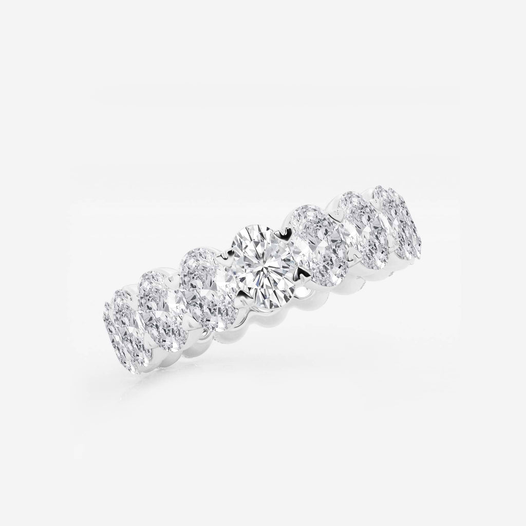 GWA007 - Additional Image 1 for  5 ctw Oval Lab Grown Diamond Eternity Band - 5.5mm Width